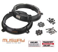 Anneaux de montage haut-parleur en aluminium Musway MSR-HYKI1 compatibles...