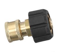 Adaptateur haute pression à connexion rapide M22 mâle vers 6,35 mm, utilisé avec buses de pulvérisation de nettoyeur haute pression, tuyaux et sorties de pompe, 5000 PSI