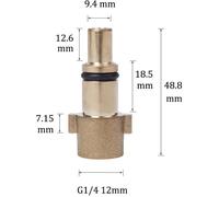 Adaptateur Haute Pression Universel - Lot de 9 - Laiton Chromé - Compatible Kärcher Nilfisk Bosch - J PANIER - PEIGNE - TRAPPE POUR