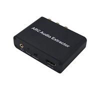 Adaptateur HD Extractor audio 192KHz Splitter stéréo Prend en charge la sortie 5 1CH Optique Coaxial Jack 3 5mm Fonction CEC Coque alliage d aluminium Mute automatique simultanée de multiples interfac