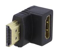 Adaptateur HDMI 1.4 femelle 90 degres vers HDMI male noir