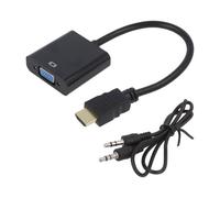 Adaptateur HDMI 1.4 prise male D-Sub 15pin HD femelle 0.15m - Noir