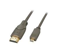 - Adaptateur HDMI - 19 pin micro HDMI Type D mâle pour HDMI mâle - 2 m - noir