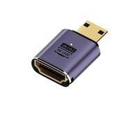 Adaptateur HDMI 2.1 48 Gbit/s 8K à 60 Hz 4K à 120 Hz ultra-rapide, convertisseur Mini/Micro HDMI vers HDMI for PS5 X/S PC HDTV Projecteur(C8K-01)