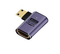 Adaptateur HDMI 2.1 48 Gbit/s 8K à 60 Hz 4K à 120 Hz ultra-rapide, convertisseur Mini/Micro HDMI vers HDMI for PS5 X/S PC HDTV Projecteur(C8K-03)