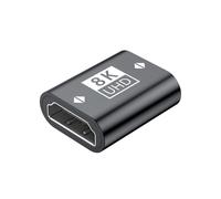 Adaptateur HDMI 2.1 Femelle à Femelle 8K - Rallonge HDMI Noire Black