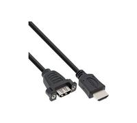 Adaptateur HDMI 4K2K Type A mâle à A femelle avec bride 0.6m