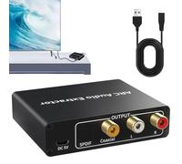 Adaptateur HDMI ARC LEKEFETO : convertisseur audio HDMI ARC, convertisseur numérique-analogique avec sortie audio optique et coaxiale, 3,5 mm, convertisseur DAC pour barre de son, home cinéma, HDTV