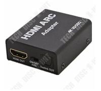 Adaptateur HDMI ARC vers HDMI Optique - TD® - 4K 1080P - Câble 5m - Convertisseur Audio