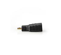 - Adaptateur HDMI avec Ethernet - HDMI femelle pour HDMI micro mâle - noir