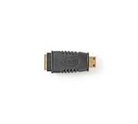 Nedis - Adaptateur HDMI avec Ethernet - HDMI femelle pour 19 pin mini HDMI Type C mâle - noir