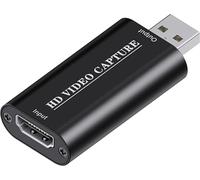 Adaptateur hdmi Cartes de Capture Audio vidéo, Carte de Capture de Jeu, 1080p Adaptateur HDMI vers USB, Streaming multimédia, Compatible avec Nintendo Switch, PS3/4, Xbox One