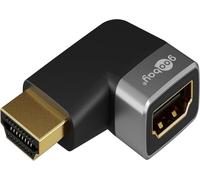 Adaptateur HDMI coudé 90° - goobay - 72010 - 8K 60 Hz - 4K 120 Hz - 48 Gbits