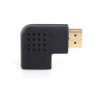 Adaptateur HDMI coudé à 90 mâle-femelle en forme de L, plaqué or, résistant à la corrosion, compact, compatibilité universelle, compatible