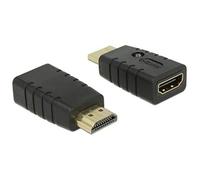 DeLock Adaptateur HDMI 63320 – 1x HDMI-A mâle > 1x HDMI-A femelle, Émulateur EDID – Noir