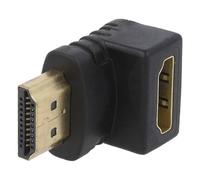 Adaptateur HDMI femelle 90o HDMI prise male - noir