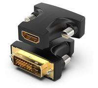 Adaptateur HDMI Femelle vers DVI mâle, Noir, avec Transmission vidéo Haute définition, matériaux durables et Design Compact