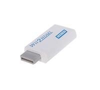 Autre accessoire gaming GENERIQUE Adaptateur HDMI full HD 1080 p pour Nintendo Wii - Wii U - Blanc + câble HDMI 1 mètre - Straße Game