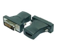 LogiLink Adaptateur HDMI/DVI AH0001 – 1x HDMI femelle / 1x DVI mâle 24+1 – Noir