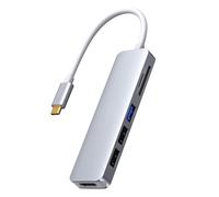 Adaptateur HDMI Hub NEW-USB C pour Pro , MOKiN 5 en 1 USB-C vers Dongle HDMI, lecteur de carte SD / TF et 2 Ports USB 3.0