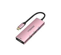 Adaptateur HDMI Hub USB C, iTSOHOO USB C Dock HDMI 4 en 1 Type C Hub avec Sortie HDMI 4K, 3 Ports USB 3.0/2.0 Adapter Multiport Hub pour MacBook Pro/Air, iPad Pro/Air, XPS, Chromebook et Plus (Pink)