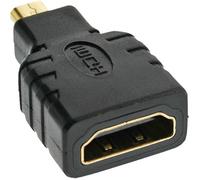Adaptateur HDMI InLine®, HDMI A Femelle vers Micro HDMI D Mâle, Contacts or