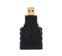 Adaptateur HDMI Micro HDMI vers HDMI avec contacts plaqués or, compatible avec le canal de retour audio 3D, coupleur femelle-femelle pour une