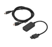 Adaptateur HDMI pour consoles rétro Nintendo 64, GameCube, SNES et SFC. Compatible avec les formats 4:3 et 16:9. Image nette, faible latence,