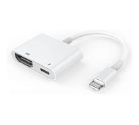 Adaptateur HDMI pour iPhone 1080p, adaptateur AV numérique Lightning, connecteur de duplication d'écran pour iPhone et iPad