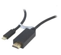 Adaptateur HDMI prise male USB C prise male 3m - Noir