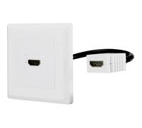 Renkforce RF-4538136 HDMI Adaptateur [1x HDMI femelle - 1x HDMI femelle] blanc contacts dorés 15.00 cm