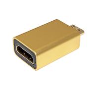 Adaptateur HDMI ROLINE GOLD, HDMI BU - HDMI Mini ST