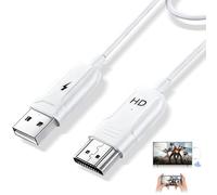 Adaptateur HDMI sans fil, Adaptateur Dongle HDMI sans Fil Full HD 1080P avec Miracast/AirPlay, compatible iOS/Android/Windows/Mac, Plug & Play, duplication d'écran pour TV/moniteur/projecteur