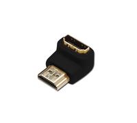 Digitus Adaptateur HDMI coudé 90° noir-or