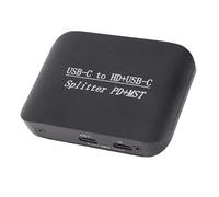 Adaptateur HDMI USB C à 4K60Hz, Type C à Splitter de Type C de Type HDMI, Prise en Charge des écrans en Miroir et étendues, Une Charge PD à Haute Puissance, Une Sortie de 100 W