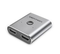 Adaptateur HDMI - Vention - Commutateur bidirectionnel - 4K HD - Gris - Pour ordinateur portable et projecteur