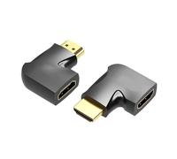 Adaptateur HDMI Vention, convertisseur mâle vers femelle à angle droit de 90° à 270°, connecteur 4K HD for TV HD, PS4, ordinateur portable, TV Box, extension HDMI(Upgraded Left,1 Pcs)