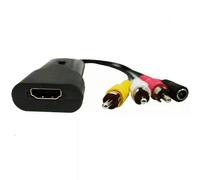 Adaptateur HDMI vers AV Mini convertisseur vidéo HD HDMI vers RCA AV/CVSB L/R vidéo 1080P HDMI2AV prise