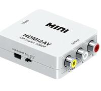 Adaptateur HDMI vers RCA - Convertisseur HDMI vers Composite AV CVBS Vidéo et Audio avec Support PAL/NTSC pour TV, Box TV, Fire Stick et Autres appareils,Lecteur Optique, enregistreur de Disque Dur