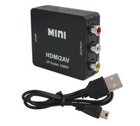 Adaptateur HDMI vers RCA, Convertisseur HDMI vers RCA, Composite AV CVBS Vidéo Audio Support PAL/NTSC pour 360, DVD, Android TV Box, appareils modernes équipés de and équipements AV plus anciens
