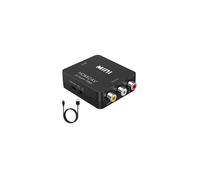Adaptateur HDMI vers RCA - OuiSmart® - HDMI2AV - Noir - Conversion de signal - Pour téléviseurs anciens