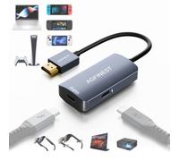 Adaptateur HDMI vers USB-C 4K@60Hz, Unidirectionnel Source HDMI Écran USB-C pour PS5/PS4 Xbox Switch Ordinateur Portable Fire TV Cube vers Lunettes AR XREAL Rokid RayNeo Viture Écran Portable