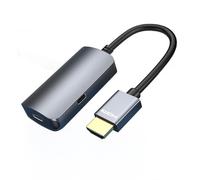 Adaptateur HDMI vers USB-C vers USB Type C 3.1 Ausgang Konverter, 4K @ 60 Hz Thunderbolt 3 pour McBook Pro, Mc Air, Microsoft Surface et plus