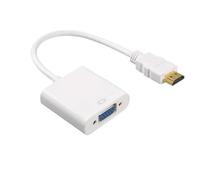 Adaptateur HDMI vers VGA - Connecter un écran ou projecteur sans avoir une sortie HDMI - Blanc - Straße Tech ®