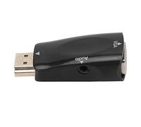 Adaptateur HDMI vers VGA, Convertisseur HDMI Mâle vers VGA Femelle avec Interface 3,5 Mm pour PS3, pour Xbox360, Ordinateur, Ordinateur de Bureau, Ordinateur Portable, PC, Moniteur, Projecteur,