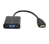 Adaptateur HDMI vers VGA, résolution Full HD, connecteurs HDMI plaqués or, compatibilité universelle, convertisseur vidéo actif, conception