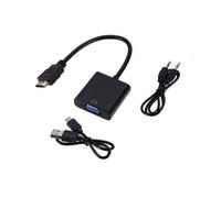 Adaptateur HDMI vers VGA - Sortie jack et câble Audio - Brancher un écran ou projecteur sans avoir une sortie HDMI -