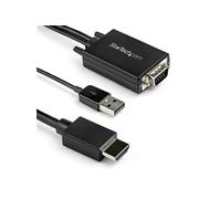 StarTech.com Câble adaptateur VGA vers HDMI - 2 m - 1080p - Audio USB - Alimenté par USB