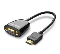 Ugreen Adaptateur HDMI vers VGA 40253 — HDMI mâle VGA femelle 1080p sans audio 0,25 m Noir