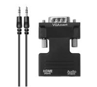 Adaptateur HDMI vers VGA - XCSOURCE - 1080P - Convertisseur - Audio Stéréo - Noir